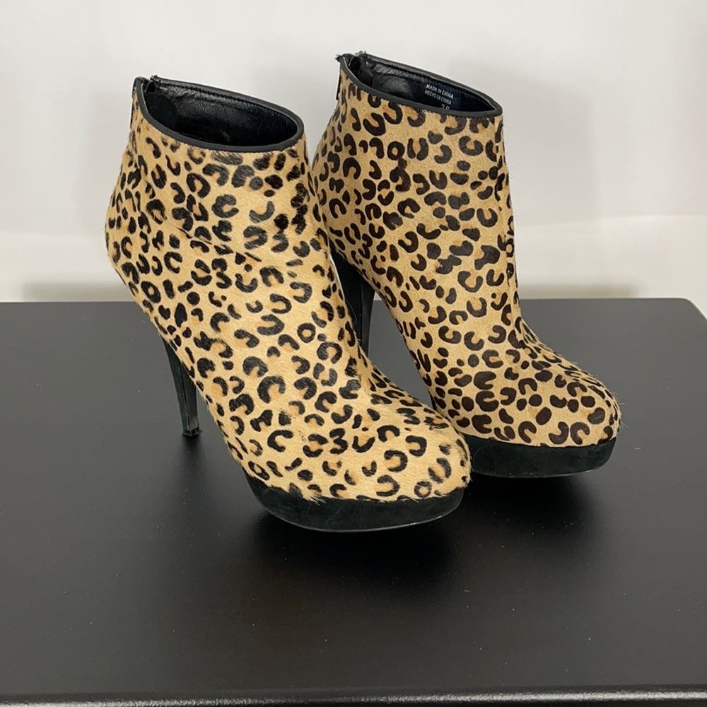 Aldo leopard booties